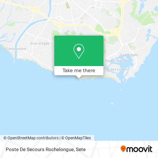 Poste De Secours Rochelongue map