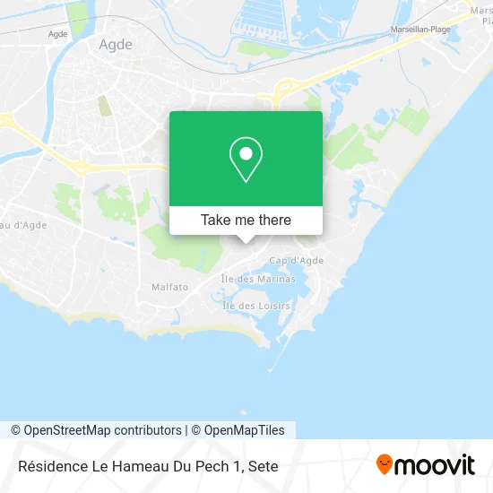 Résidence Le Hameau Du Pech 1 map