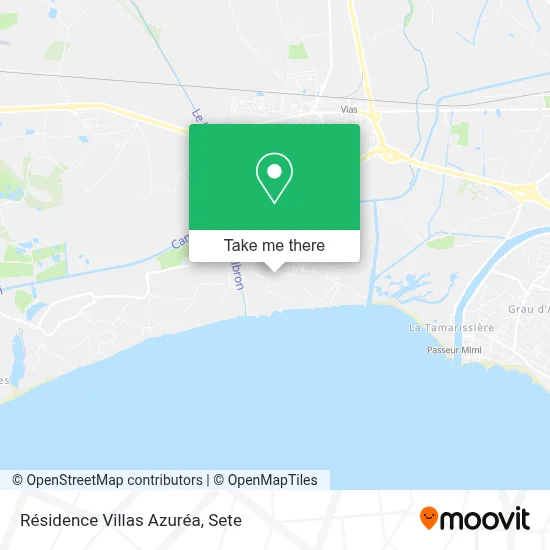 Résidence Villas Azuréa map