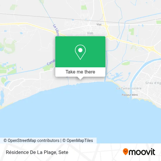 Résidence De La Plage map