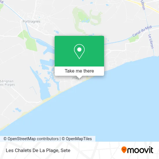 Les Chalets De La Plage map