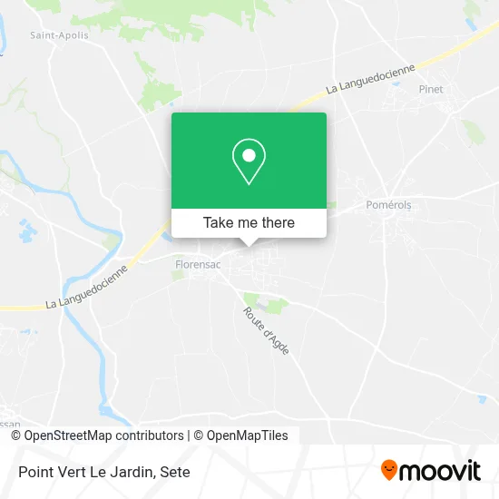 Point Vert Le Jardin map