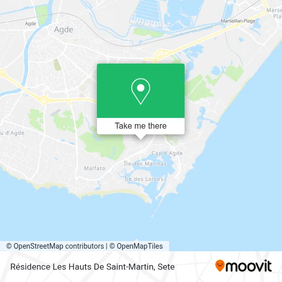 Résidence Les Hauts De Saint-Martin map