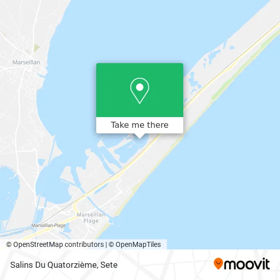 Salins Du Quatorzième map