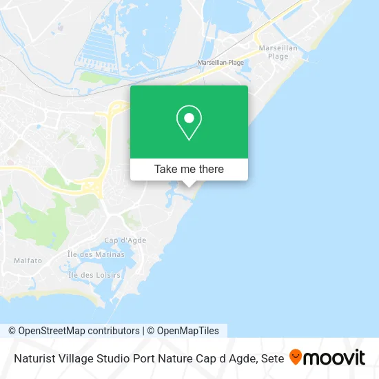 Naturist Village Studio Port Nature Cap d Agde map