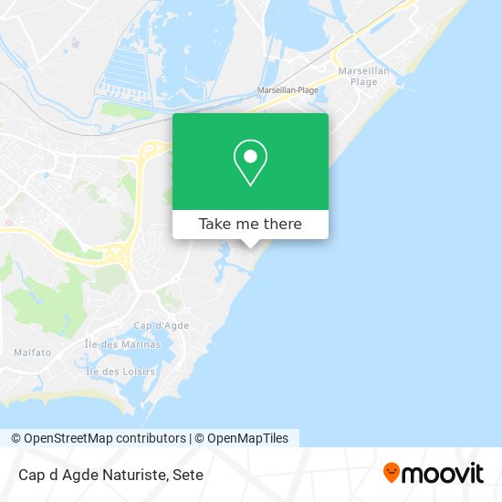 Cap d Agde Naturiste map