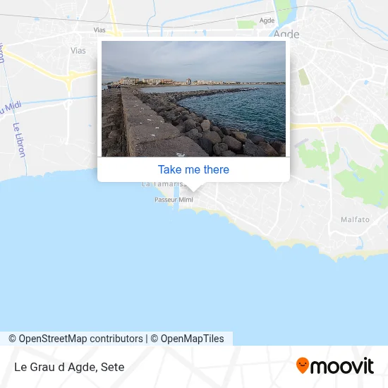 Le Grau d Agde map
