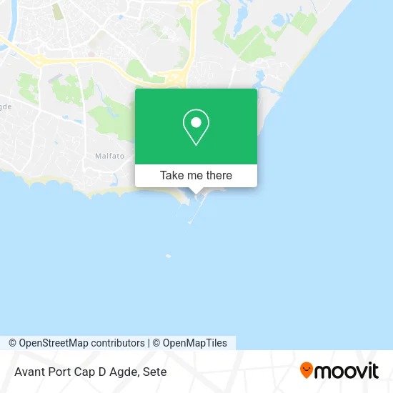 Avant Port Cap D Agde map