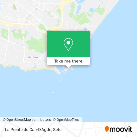 La Pointe du Cap-D'Agde map