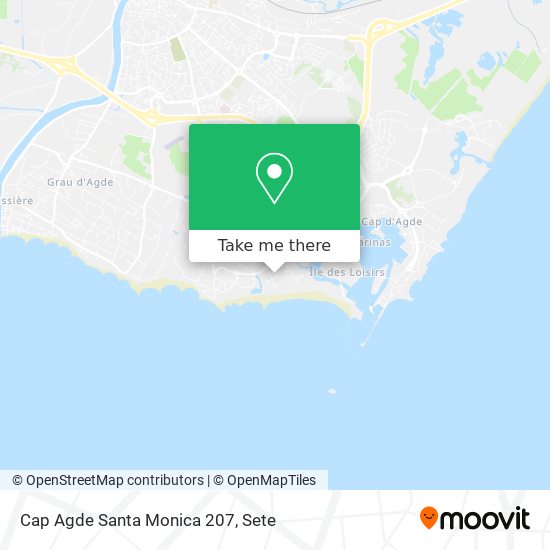 Cap Agde Santa Monica 207 map