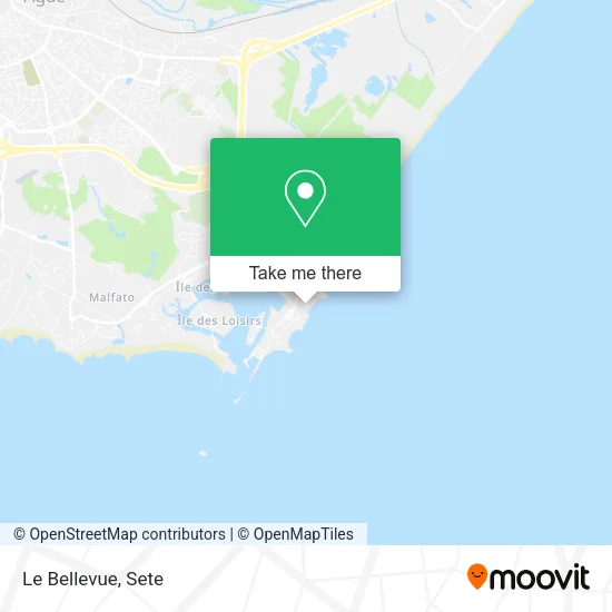 Le Bellevue map