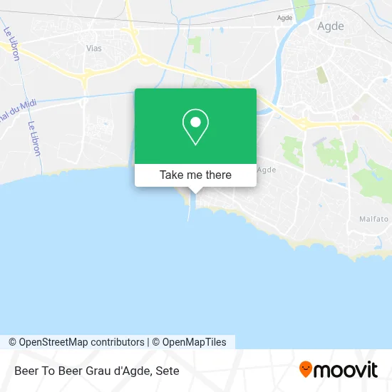 Beer To Beer Grau d'Agde map