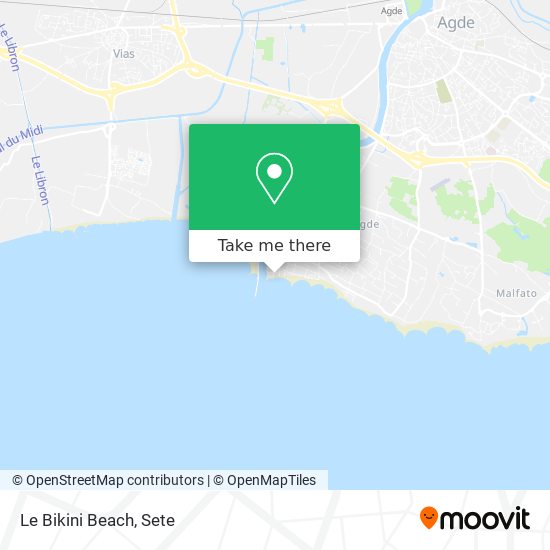 Le Bikini Beach map