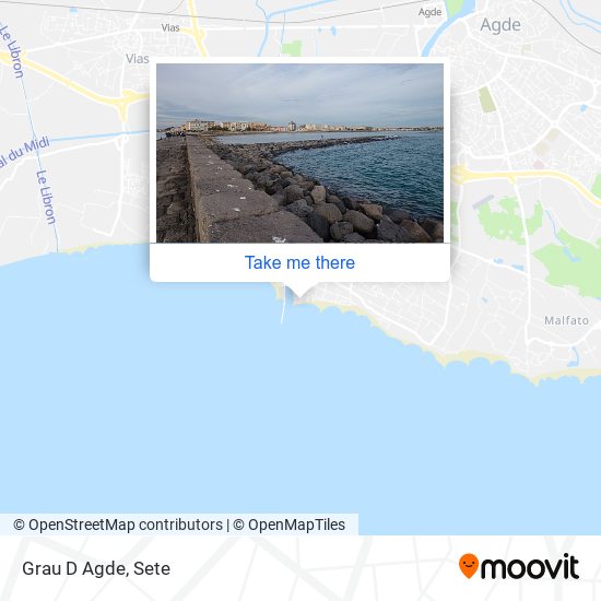 Grau D Agde map