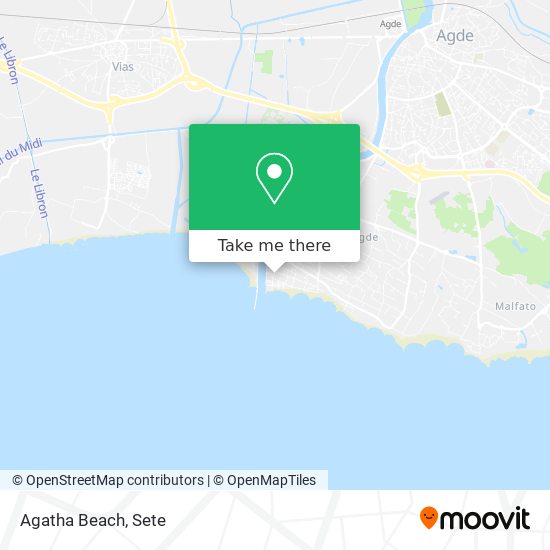 Mapa Agatha Beach