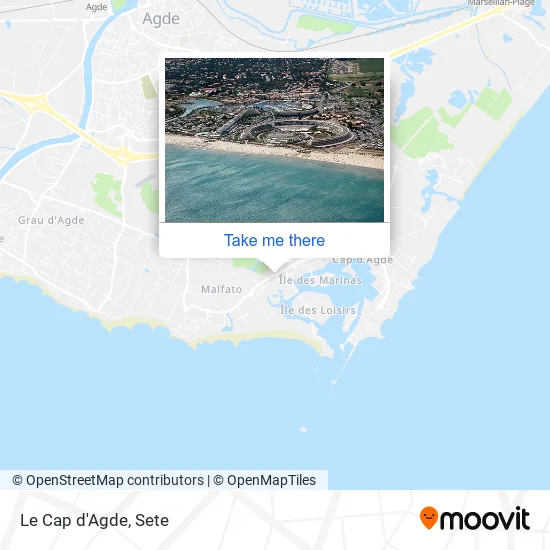 Le Cap d'Agde map