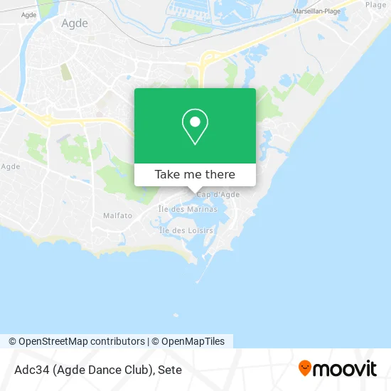 Adc34 (Agde Dance Club) map