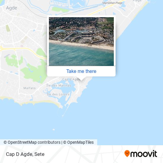 Cap D Agde map