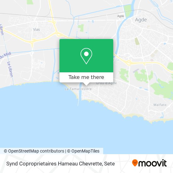 Synd Coproprietaires Hameau Chevrette map