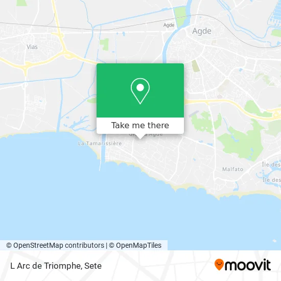 L Arc de Triomphe map