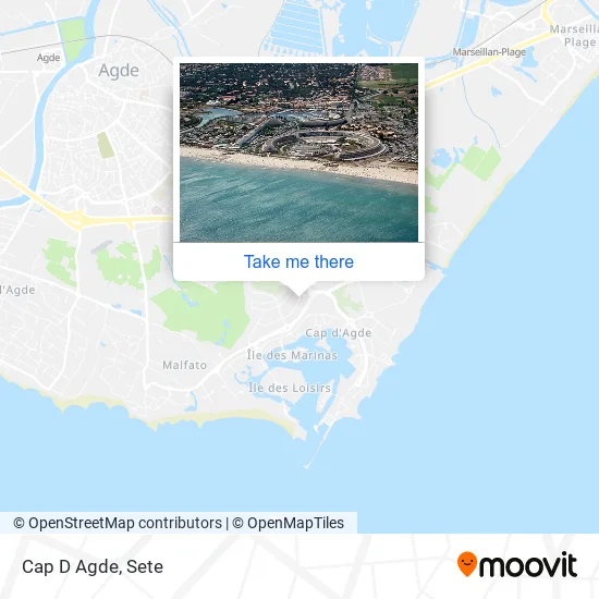 Cap D Agde map