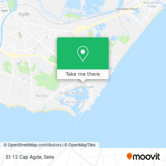 Et 12 Cap Agde map