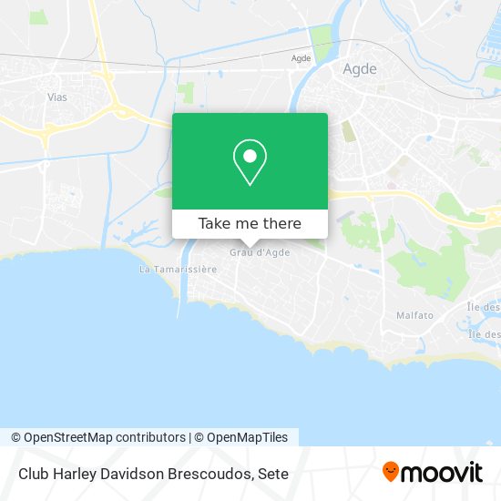 Club Harley Davidson Brescoudos map