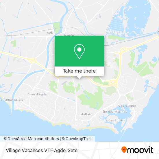 Mapa Village Vacances VTF Agde