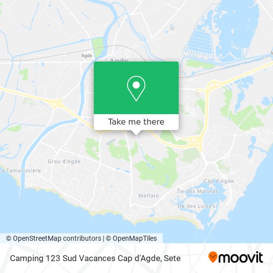 Camping 123 Sud Vacances Cap d'Agde map