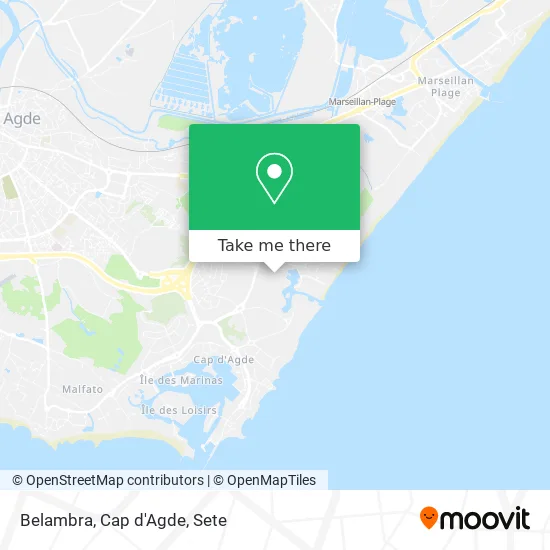 Belambra, Cap d'Agde map