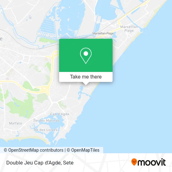 Double Jeu Cap d'Agde map