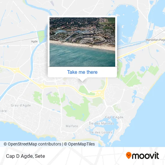 Cap D Agde map