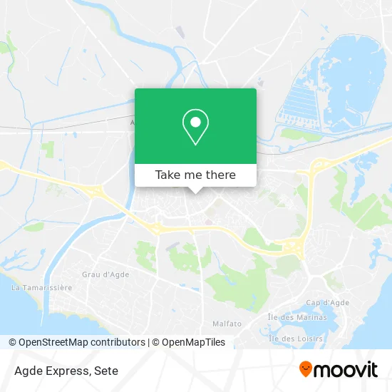 Agde Express map