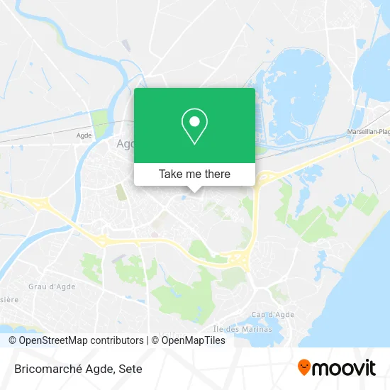 Bricomarché Agde map