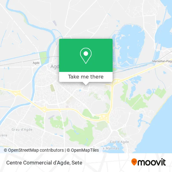 Centre Commercial d'Agde map
