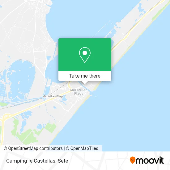 Camping le Castellas map