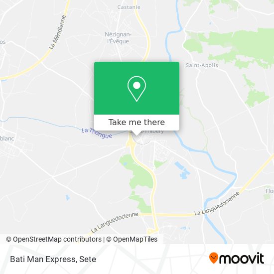 Bati Man Express map