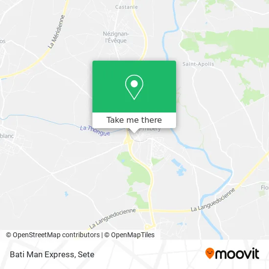 Bati Man Express map