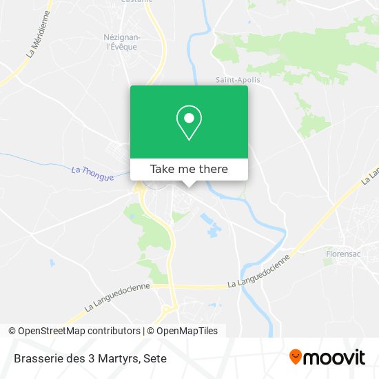 Mapa Brasserie des 3 Martyrs