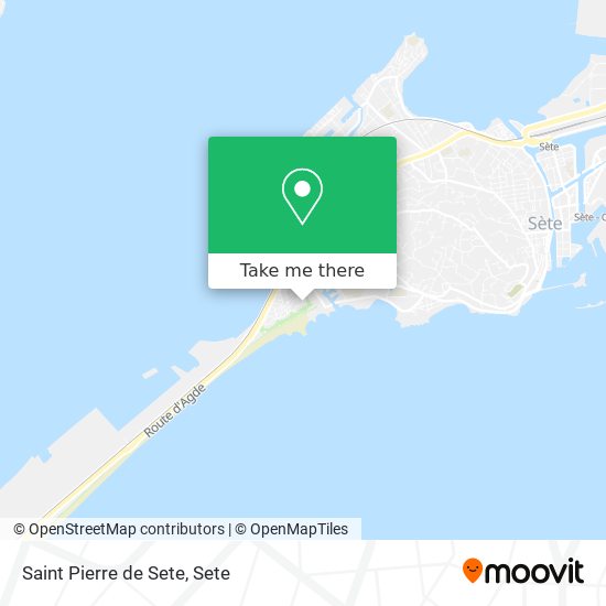 Mapa Saint Pierre de Sete