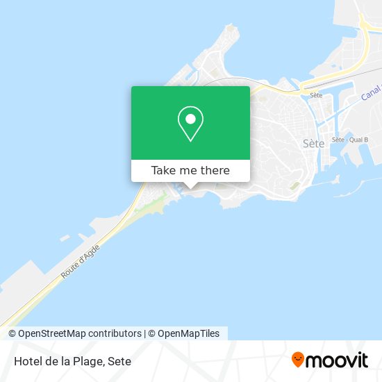 Hotel de la Plage map