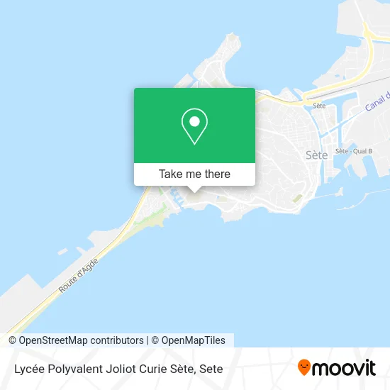 Lycée Polyvalent Joliot Curie Sète map
