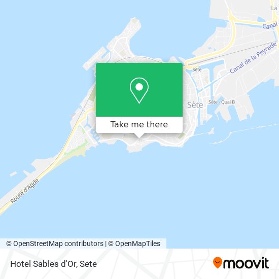 Hotel Sables d'Or map