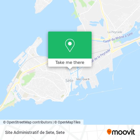 Site Administratif de Sete map