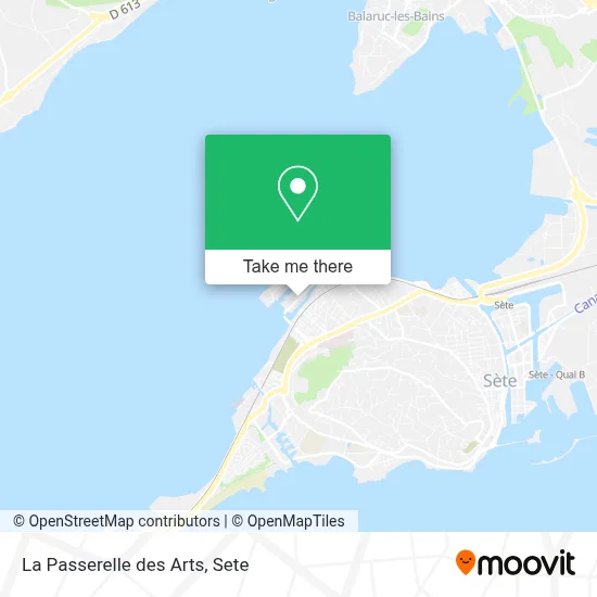 La Passerelle des Arts map