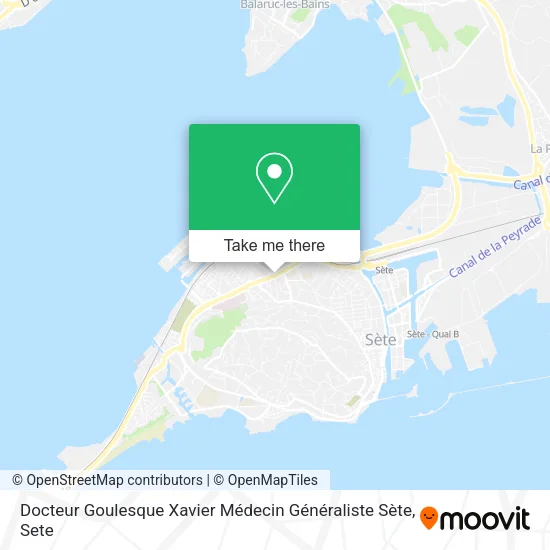 Docteur Goulesque Xavier Médecin Généraliste Sète map