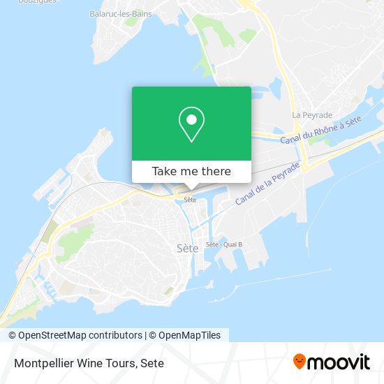 Montpellier Wine Tours map