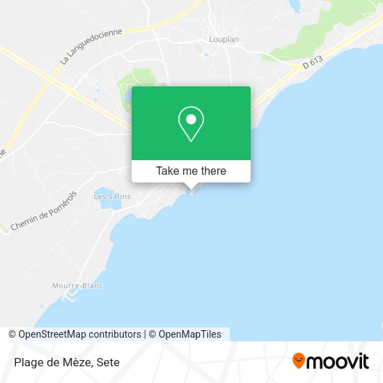 Plage de Mèze map