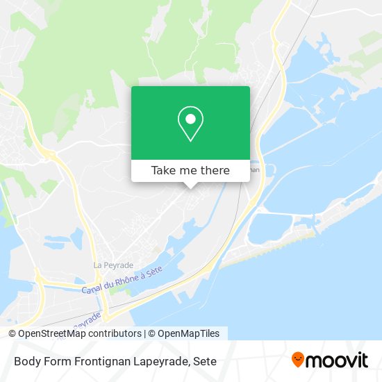 Body Form Frontignan Lapeyrade map