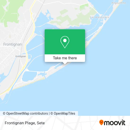 Frontignan Plage map